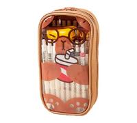 Estuche para lápices Capibara, Estuche | Estuche para material escolar para niñas Capybara, estuche con cremallera de gran capacidad, estuche estético, organizado, A., riferimento alla