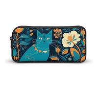 Estuche para lápices Cat in The Wild de gran capacidad, minimalista, ligero y duradero, pequeña bolsa de almacenamiento para organizador de suministros de oficina