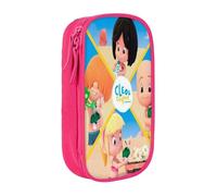 Estuche para lápices Cleo y Cuquin con cremallera, estuche para bolígrafos de gran capacidad, estuche organizador para guardar artículos de papelería, estuche para maquillaje, estuche para oficina, ma
