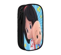 Estuche para lápices Cleo y Cuquin con cremallera, estuche para bolígrafos de gran capacidad, estuche organizador para guardar artículos de papelería, estuche para maquillaje, estuche para oficina, ma