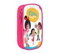 Estuche para lápices Cleo y Cuquin con cremallera, estuche para bolígrafos de gran capacidad, estuche organizador para guardar artículos de papelería, estuche para maquillaje, estuche para oficina, ma