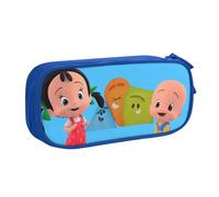 Estuche para lápices Cleo y Cuquin con cremallera, estuche para bolígrafos de gran capacidad, estuche organizador para guardar artículos de papelería, estuche para maquillaje, estuche para oficina, ma