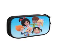 Estuche para lápices Cleo y Cuquin con cremallera, estuche para bolígrafos de gran capacidad, estuche organizador para guardar artículos de papelería, estuche para maquillaje, estuche para oficina, ma