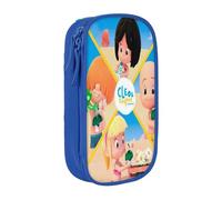 Estuche para lápices Cleo y Cuquin con cremallera, estuche para bolígrafos de gran capacidad, estuche organizador para guardar artículos de papelería, estuche para maquillaje, estuche para oficina, ma