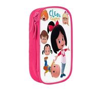 Estuche para lápices Cleo y Cuquin con cremallera, estuche para bolígrafos de gran capacidad, estuche organizador para guardar artículos de papelería, estuche para maquillaje, estuche para oficina, ma