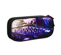 Estuche para lápices Club Dj tocando música de gran capacidad, estuche para bolígrafos, organizador de escritorio para niños y niñas, color, 5.0cm*10.5cm*20.5cm, Estuche para lápices