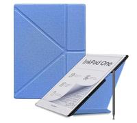 Estuche para lápices Compatible con Pocketbook InkPad One 10,3" PB1030 | Para Para PB1030-8-WW-B, Soporte Plegable en Y, Parte Trasera de PC Rígido(Blue)