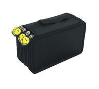 Estuche para Lápices con 72 Ranuras y 4 Capas, Estuche para Lápices de Tela Oxford de Gran Capacidad, Portalápices de Colores con Cremallera Brillante para Niños y Artistas