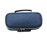 Estuche para Lápices con Cierre de Seguridad, Diseño Minimalista, Material de Lona, Espacioso, Azul Joya, para Estudiantes