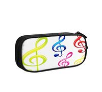 Estuche para lápices con clave de música, gran capacidad, gran capacidad, soporte para bolígrafos, suministros escolares, papelería, organizador de almacenamiento para oficina, estudiantes, niñas y niños