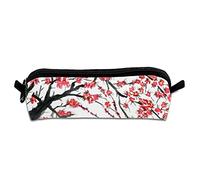 Estuche para lápices con cremallera de flores rosas de Sakura, estuche con cremallera, para suministros de oficina, estuches para lápices a granel para niños, accesorios de viaje, papelería