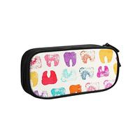 Estuche para lápices con dientes divertidos, gran capacidad, gran capacidad, soporte para bolígrafos, suministros escolares, papelería, organizador de almacenamiento para oficina, estudiantes, niñas y niños