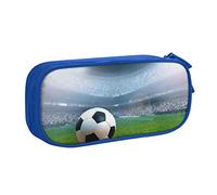 Estuche para lápices con diseño de balón de fútbol en un estadio completo, estuche de lápices de gran capacidad, estuche para lápices, estuche para lápices para niñas y B, color, 5.0cm*10.5cm*20.5cm, Estuche para lápices