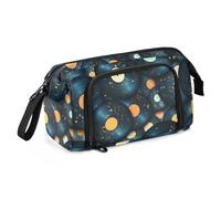 Estuche para lápices con diseño de dibujos animados DC Record de gran capacidad con asa de cremallera para niños y escuela, multicolor, Talla única, moderno