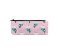 Estuche para lápices con diseño de gato unicornio y sirena, bolsa de papelería para estudiantes, organizador de almacenamiento de oficina, bolsa de cosméticos para bolígrafos, #122, 21x10.5x5cm