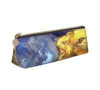 Estuche para lápices con diseño de nubes, estuche para bolígrafos para mujer, caja de transporte sencilla para adultos con cremallera suave, duradero, ligero para organizador de oficina, bolsa de alma