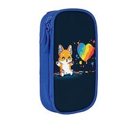 Estuche para lápices con diseño de pata de perro Corgi, estuche organizador de almacenamiento, color negro, color, 5.0cm*10.5cm*20.5cm, Estuche para lápices