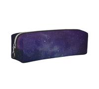Estuche para lápices con diseño de universo con estrellas y galaxia interestelar para adultos, organizador de papelería, oficina, viaje, accesorios, Silver, One Size, Organizador de bolsas