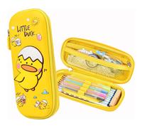 Estuche para lápices con diseño Vivid Cute3D, estuche rígido de viaje de material EVA, resistente al agua, ligero, de gran capacidad, con cierre