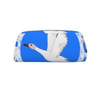 Estuche para lápices con estampado de ganso blanco volador, estuche para lápices con cremallera, organizador portátil de papelería, bolsa para lápices - Oficina y viajes, Gold, Talla única, Decoración