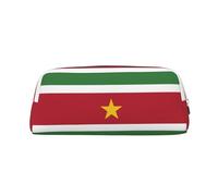 Estuche para lápices con estampado de la bandera de Surinam, estuche para lápices con cremallera, organizador portátil de papelería, bolsa para lápices - Oficina y viajes