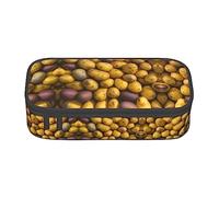 Estuche para lápices con estampado de muchas patatas, tamaño mediano, bolsa con doble cremallera para el trabajo, bonito, Muchas patatas, Talla única