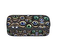 Estuche para lápices con estampado de muchas patatas, tamaño mediano, bolsa con doble cremallera para el trabajo, bonito, Muchos ojos malvados, Talla única