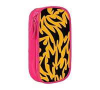 Estuche para lápices con estampado de tigres de gran capacidad, bolsa de almacenamiento con doble cremallera, color, 5.0cm*10.5cm*20.5cm, Estuche para lápices