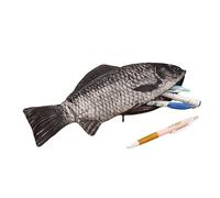 Estuche para lápices con forma de de 1/2, caja de lápices de peces, monedero de peces, cartera con cremallera tipo , estuche con forma de de simulación, lápiz raro en forma de para