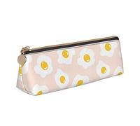 Estuche para lápices con forma de huevo, estuche para bolígrafos para mujer, caja de transporte sencilla para adultos con cremallera suave, ligero y duradero para organizador de oficina, bolsa de alma