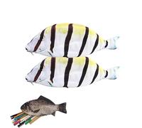 Estuche para lápices con forma de pez de simulación de 1/2/3 piezas, interesante bolsa para bolígrafos de pescado, monedero divertido con espuma gruesa acolchada, suministros de oficina escolar