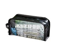 Estuche para lápices con Gran Capacidad, Estuche for lápices Paquete de 2 Multicolor 20x5,5x9cm(Black (2))