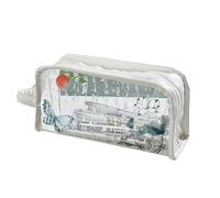 Estuche para lápices con Gran Capacidad, Estuche for lápices Paquete de 2 Multicolor 20x5,5x9cm(White (2))