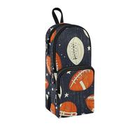 Estuche para lápices con patrón de rugby (39), gran capacidad, con compartimento, para estudiantes, bolsa escolar, organizador de papelería, estuche para lápices, estuche para la escuela, oficina