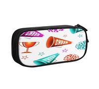 Estuche para lápices con pompones de animadora, bolsa de lápices de gran capacidad, estuche organizador de escritorio para niños y niñas, color, 5.0cm*10.5cm*20.5cm, Estuche para lápices