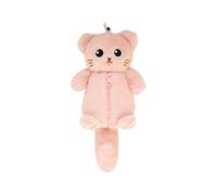 Estuche para lápices con temática de animales juguetones, transportadores de tela de fácil limpieza para niños y adultos, suministros de trabajo, soportes para bolígrafos de felpa suave para