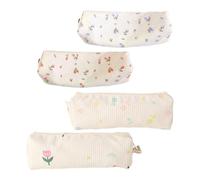 Estuche Para Lápices De 4 Piezas, Lindo Bolso De Papelería Con Estampado Floral, Estuche Para Lápices Portátil, Estuche Para Lápices Con Cremallera, Bolso De Papelería Grande