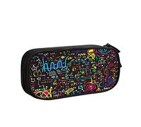 Estuche para lápices de álgebra fórmulas físicas, gran capacidad, soporte para bolígrafos, suministros escolares, organizador de almacenamiento de papelería para oficina, estudiantes, niñas y niños