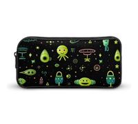 Estuche para lápices de Alien, bonito estuche para bolígrafos, cosméticos, organizador para viajes y oficina