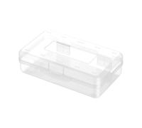 Estuche para lápices de alta capacidad, caja dura transparente, organizador de colores, pinceles de pintura de 20,5 x 12,1 x 5,9 cm para artistas, D, フリーサイズ