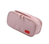 Estuche para lápices de alta capacidad con 5 secciones de lona estuche de lápiz grande bolsa de lápices bolsa de cosméticos de viaje 24 x 8,5 x 11 cm para adultos, E, A