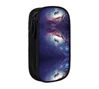 Estuche para lápices de alta capacidad con estampado de universo abstracto, duradero, estuche organizador para hombres y mujeres