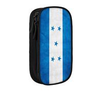 Estuche para lápices de bandera de Honduras para kits de costura, organizador compacto con bolsillos de malla para agujas, hilo, tijeras