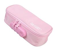 Estuche Para Lápices De Capacidad Con Cerradura De Combinación Estuche Para Bolígrafos De Lona De 4 Secciones Neceser De Viaje Para Cosméticos 21 5 X 7 X 11 Cm Para Almacenamiento De Lápices De