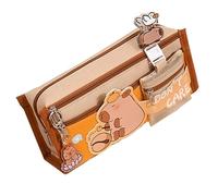 Estuche para Lápices de Carpincho,Estuche para Lápices de Felpa de Carpincho | Estuche para lápices Carpincho lindo de gran capacidad - Papelería linda de la felpa del bolsillo multi de la bolsa del l