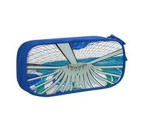 Estuche para lápices de ciudad modernista para niñas y niños, bolsa grande para lápices, organizador de papelería escolar, bolsa de cosméticos para Wo, color, 5.0cm*10.5cm*20.5cm, Estuche para lápices