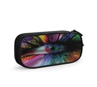 Estuche para lápices de colores coloridos con forma de ilusión óptica, gran capacidad, soporte para bolígrafos, suministros escolares, organizador de almacenamiento de papelería para oficina, estudiantes, niñas y niños