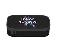 Estuche para lápices de concienciación sobre la prevención del suicidio, bolsa de lápices de gran capacidad, bolsa de cosméticos pequeña para mujeres y hombres, color, 5.0cm*10.5cm*20.5cm, Estuche