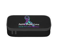 Estuche para lápices de concienciación sobre la prevención del suicidio, bolsa de lápices de gran capacidad, bolsa de cosméticos pequeña para mujeres y hombres, color, 5.0cm*10.5cm*20.5cm, Estuche