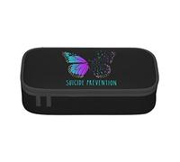 Estuche para lápices de concienciación sobre la prevención del suicidio, bolsa de lápices de gran capacidad, bolsa de cosméticos pequeña para mujeres y hombres, color, 5.0cm*10.5cm*20.5cm, Estuche